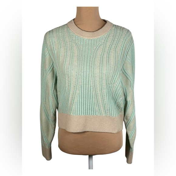 Nike Yoga Luxe Wool blend cover up knit crew neck sweater sz Small‎ - Picture 7 of 16